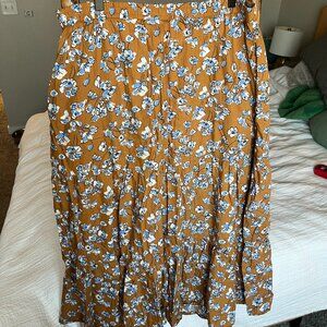 Pact Floral Midi Skirt